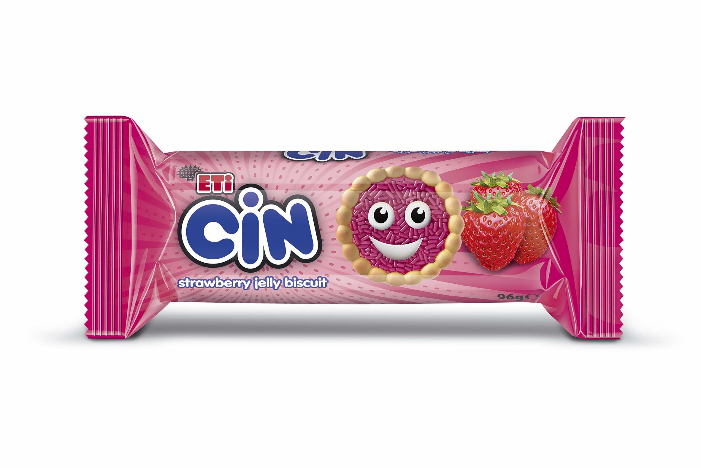 Cin Aardbei 96gr.