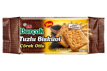Burcak Gezouten Koekjes Met Zwarte Komijn 91gr.
